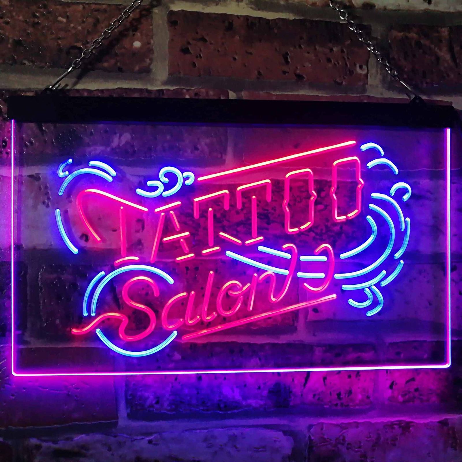 Tattoo Salon Indoor Bar Dual Color Led Neon Sign
